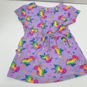 Kidgets purple unicorn dress with pockets size 12 months
